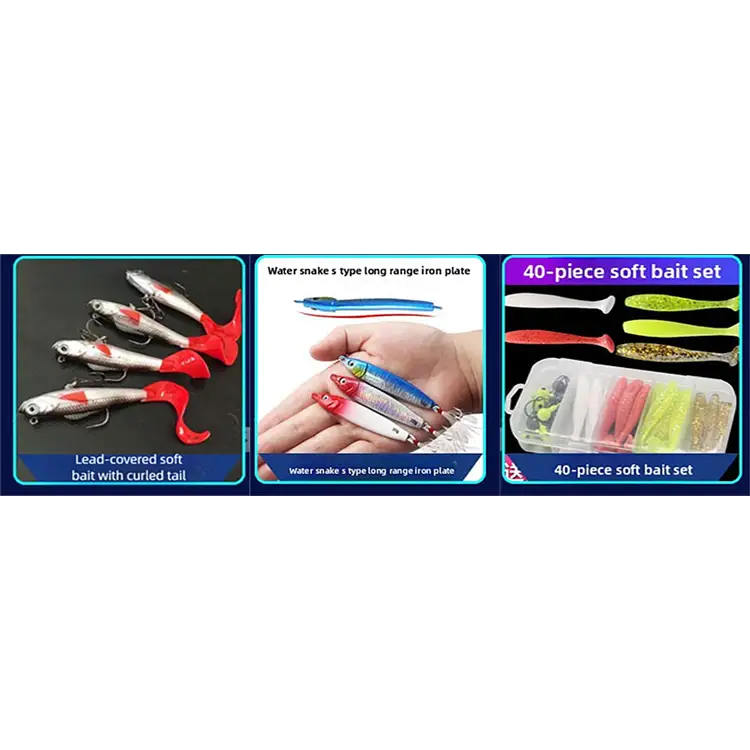 24-Piece Christmas Fishing Lure Set | Blind Box Multi-Variety Fishing Bait Gift Box for Anglers - 24-piece Lure Bait