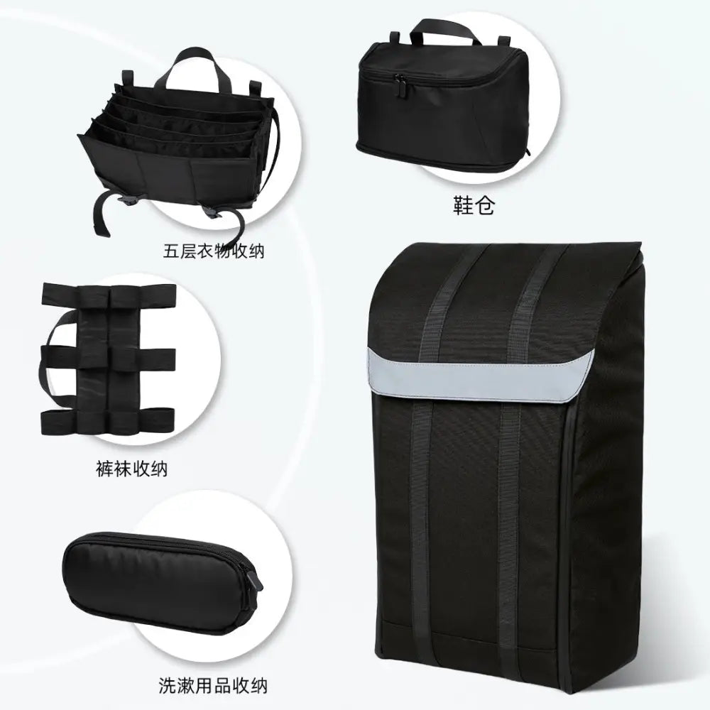 35L Multifunctional Travel Backpack Large Capacity Magnetic Business Trip Luggage Multi-Piece Set Double Shoulder Bag
