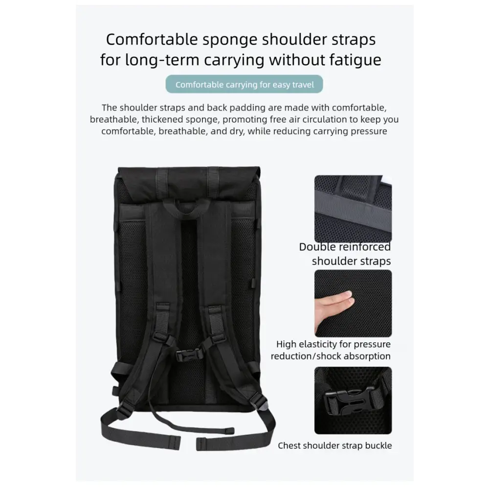 35L Multifunctional Travel Backpack Large Capacity Magnetic Business Trip Luggage Multi-Piece Set Double Shoulder Bag