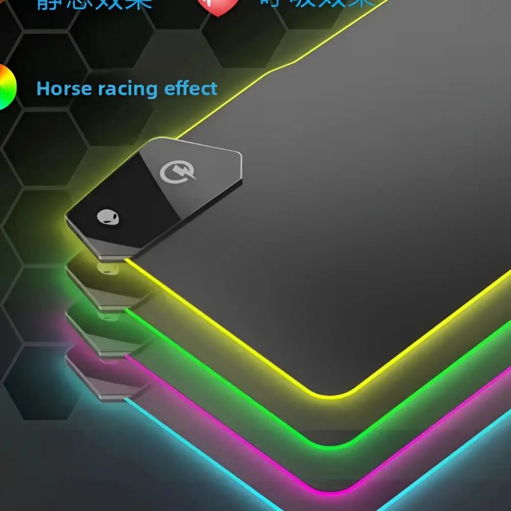 95W RGB Wireless Charging Mouse Pad | Fast Charge Keyboard & Mouse Mat for Gaming - Electronics