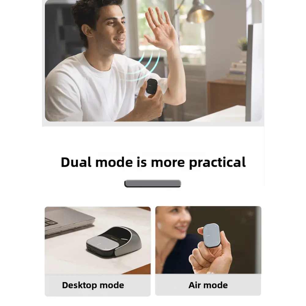 AI Magnetic Split Air Mouse | Wireless & Bluetooth Dual-Mode Laser Pointer & Recording Pen - Electronics