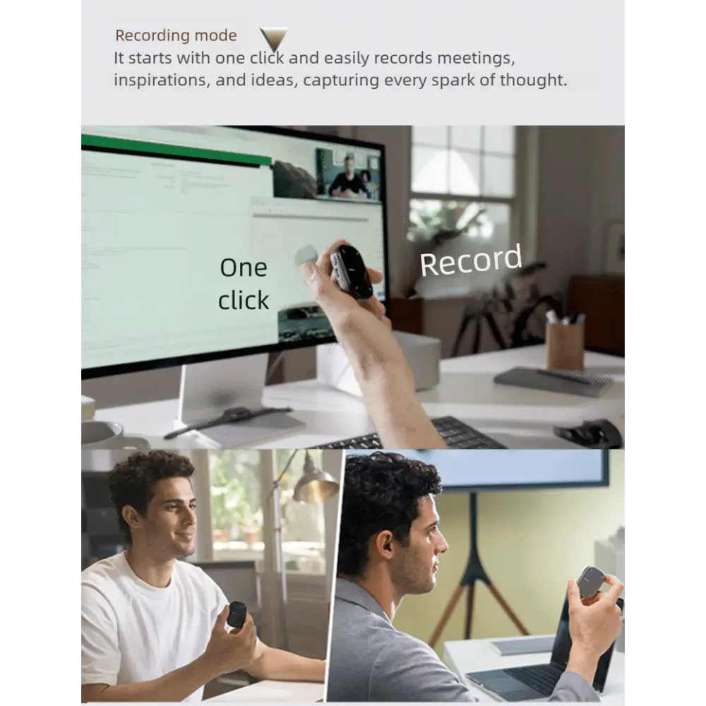 AI Magnetic Split Air Mouse | Wireless & Bluetooth Dual-Mode Laser Pointer & Recording Pen - Electronics