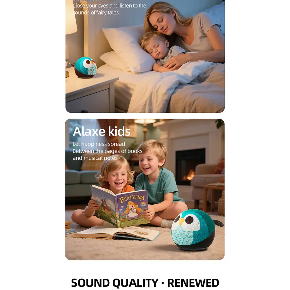 Alaxe Cartoon Bluetooth Speaker | Portable Kids Mini Speaker with Cute Patterns - Electronics