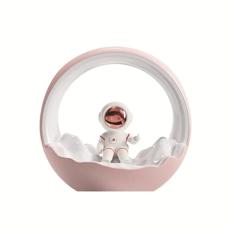 Astronaut Night Light for Girls’ Bedroom Bedside Astronaut Atmosphere Tap Light Rechargeable Sleep Companion - D27 pink