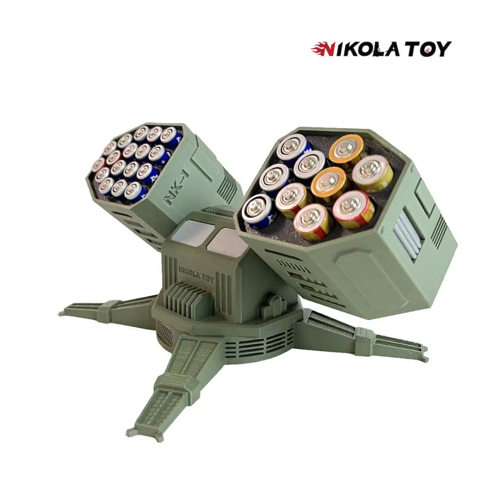 Battlefield Mech Creative Battery Storage Box | Desktop Organizer & Novelty Case - 家居生活