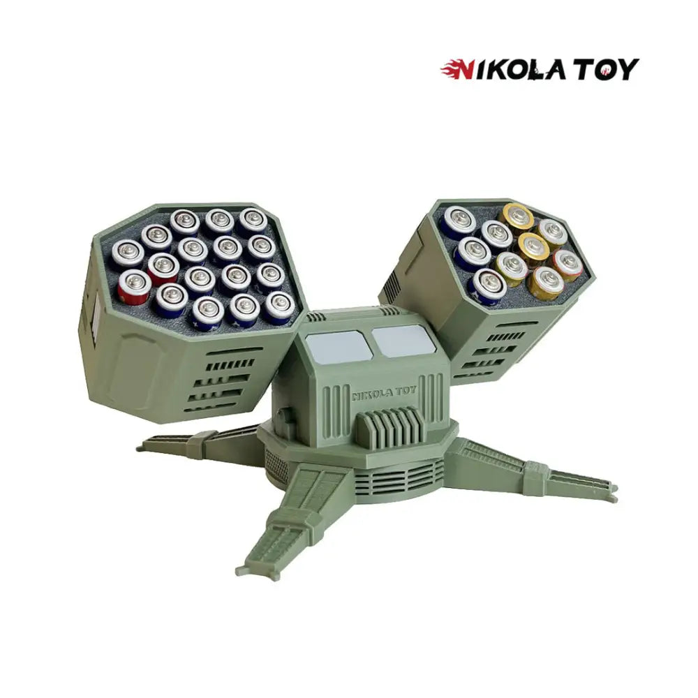 Battlefield Mech Creative Battery Storage Box | Desktop Organizer & Novelty Case - 家居生活
