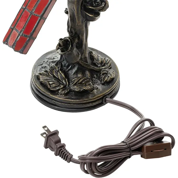 Cardinal Bird Decorative Table Lamp | Red Bird Animal Home Décor Light - Lamp