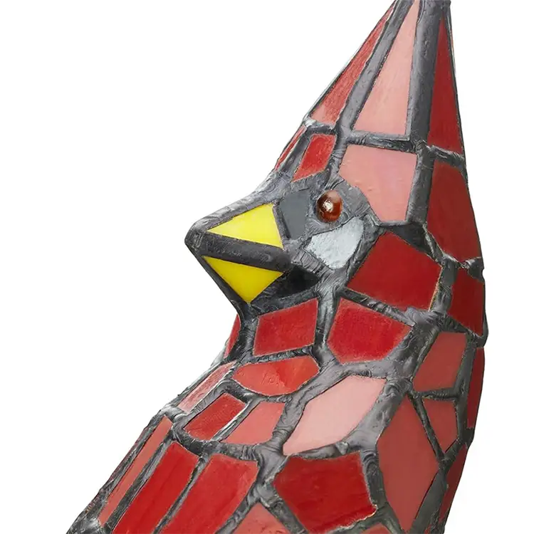 Cardinal Bird Decorative Table Lamp | Red Bird Animal Home Décor Light - Lamp