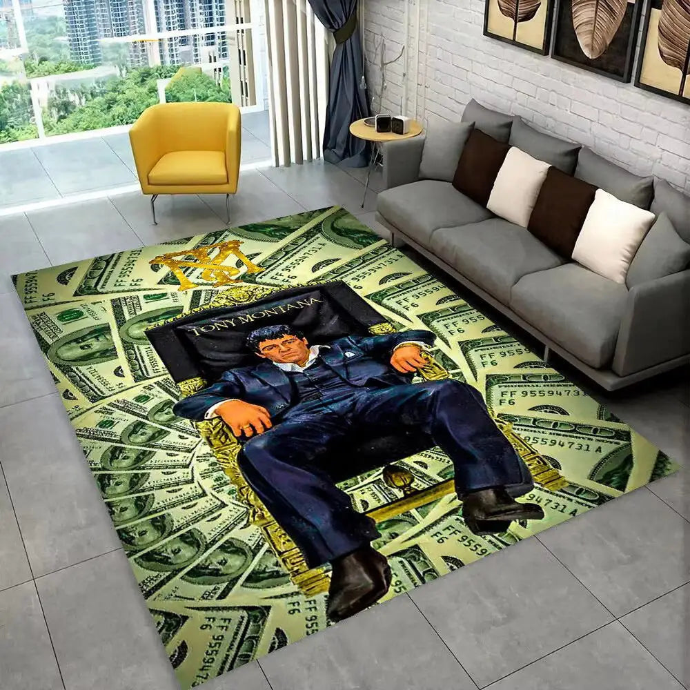 Flannel Area Rug | Heat Transfer Printed Floor Mat for Living Room Bedroom & Home Décor - 26 / 80x120cm - 家居生活