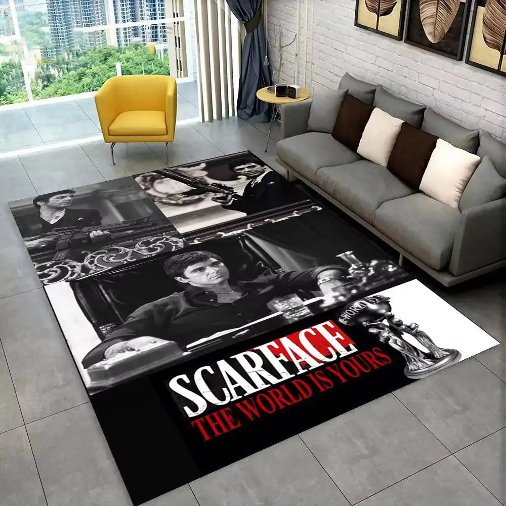 Flannel Area Rug | Heat Transfer Printed Floor Mat for Living Room Bedroom & Home Décor - 22 / 80x120cm - 家居生活
