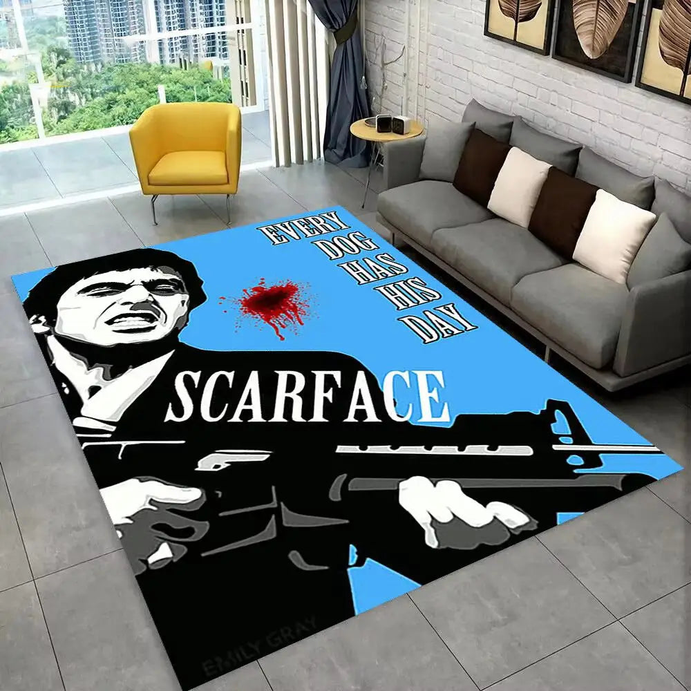 Flannel Area Rug | Heat Transfer Printed Floor Mat for Living Room Bedroom & Home Décor - 10 / 80x120cm - 家居生活