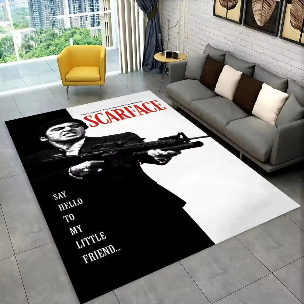 Flannel Area Rug | Heat Transfer Printed Floor Mat for Living Room Bedroom & Home Décor - 15 / 80x120cm - 家居生活