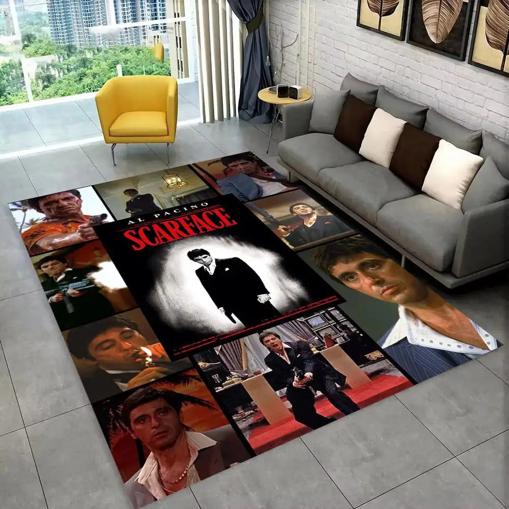 Flannel Area Rug | Heat Transfer Printed Floor Mat for Living Room Bedroom & Home Décor - 6 / 80x120cm - 家居生活