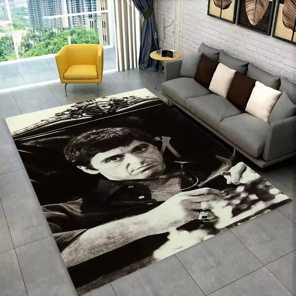 Flannel Area Rug | Heat Transfer Printed Floor Mat for Living Room Bedroom & Home Décor - 12 / 80x120cm - 家居生活