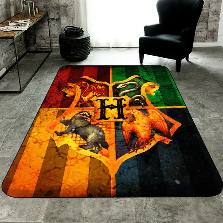 Flannel Area Rug | Heat Transfer Printed Floor Mat for Living Room Bedroom & Home Décor - 家居生活