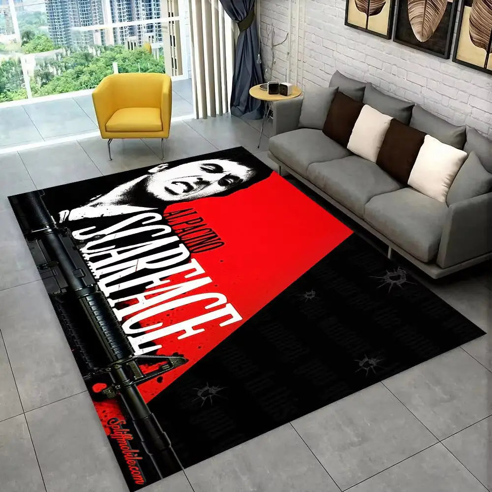 Flannel Area Rug | Heat Transfer Printed Floor Mat for Living Room Bedroom & Home Décor - 16 / 80x120cm - 家居生活