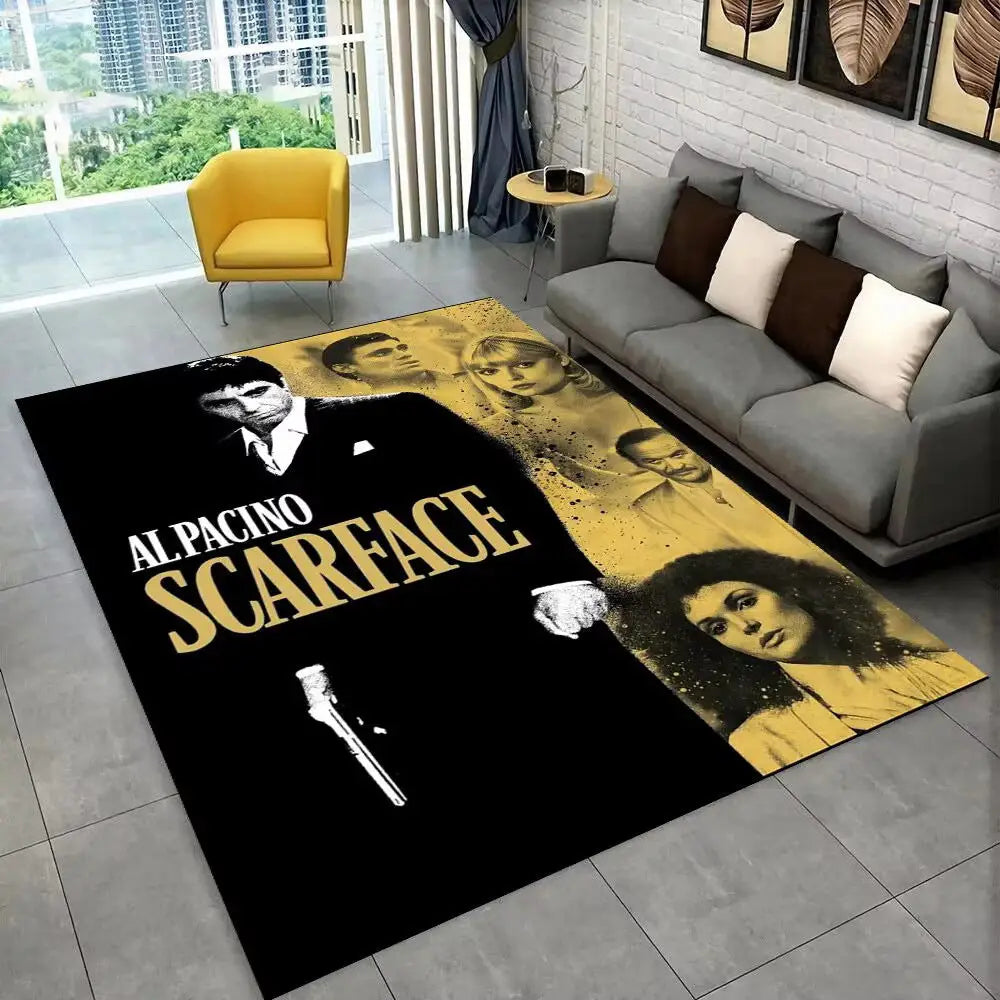 Flannel Area Rug | Heat Transfer Printed Floor Mat for Living Room Bedroom & Home Décor - 23 / 80x120cm - 家居生活