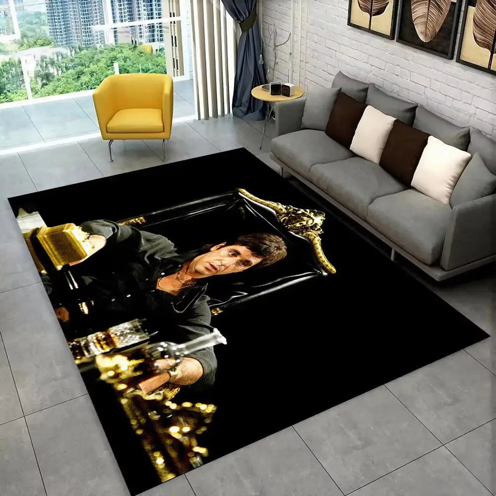 Flannel Area Rug | Heat Transfer Printed Floor Mat for Living Room Bedroom & Home Décor - 21 / 80x120cm - 家居生活