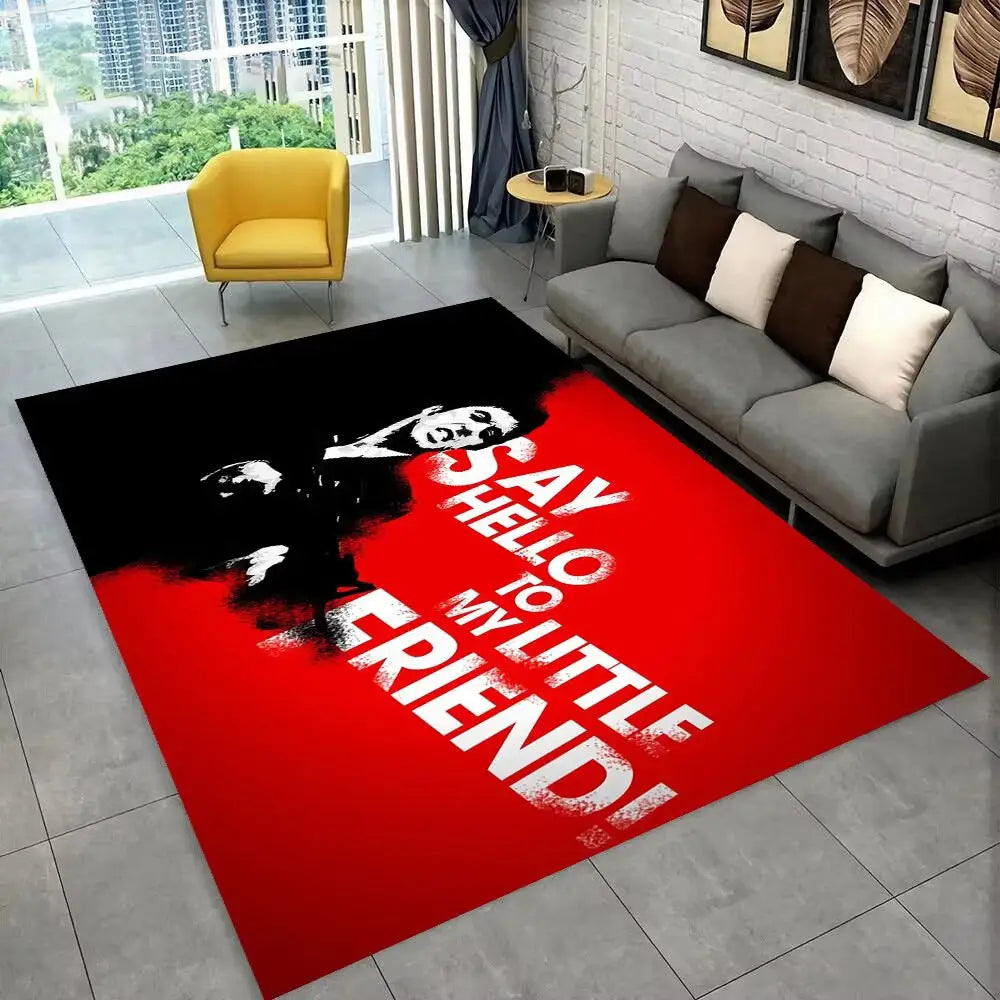Flannel Area Rug | Heat Transfer Printed Floor Mat for Living Room Bedroom & Home Décor - 25 / 80x120cm - 家居生活