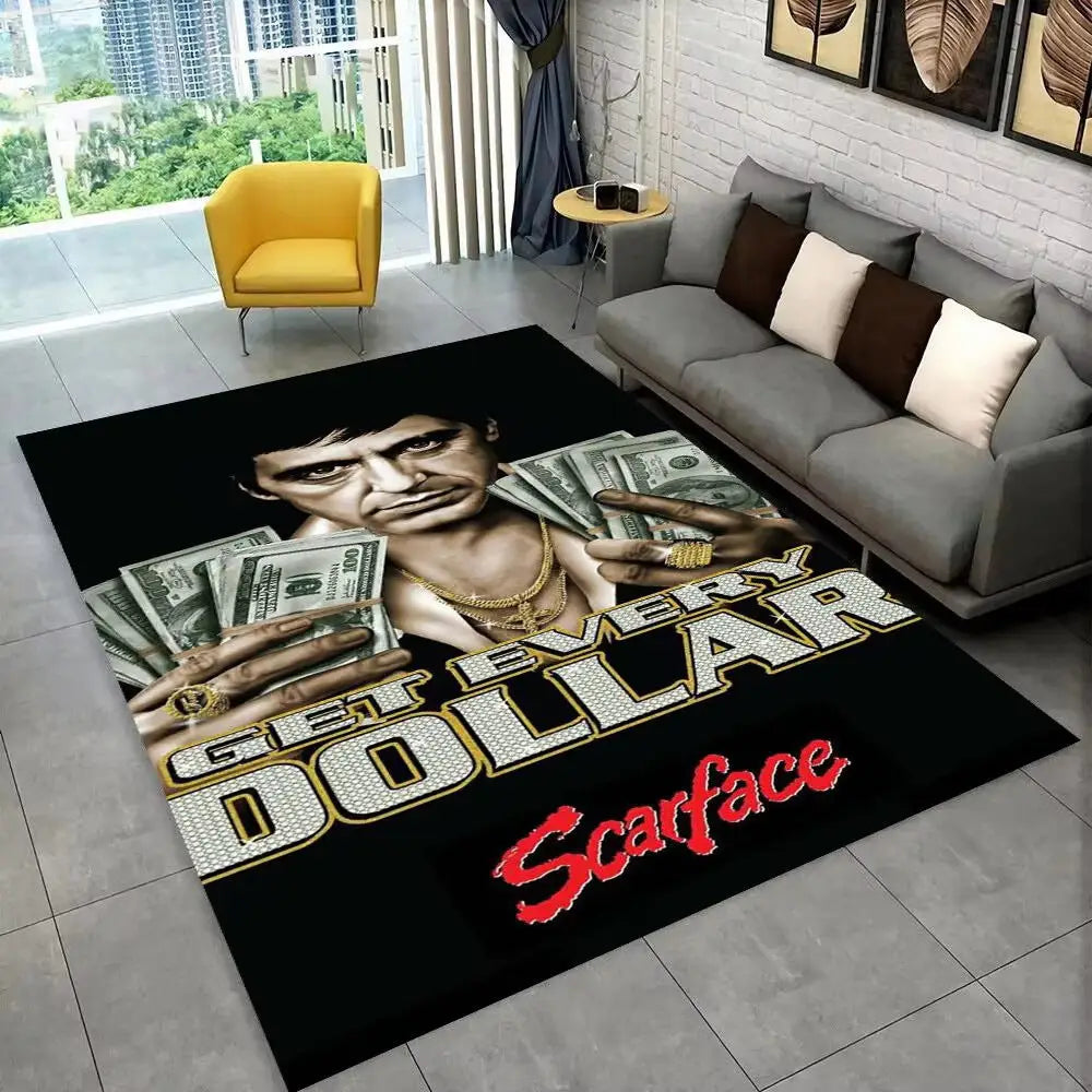 Flannel Area Rug | Heat Transfer Printed Floor Mat for Living Room Bedroom & Home Décor - 13 / 80x120cm - 家居生活