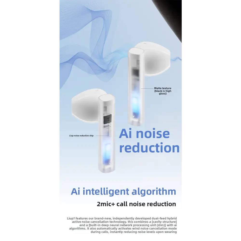 Flowing Sand Gaming Bluetooth Earbuds | Active Noise Cancelling TWS Earphones - Electronics