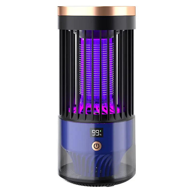 Inhalation Type Household Indoor and Outdoor Rechargeable Mosquito Trap and Killer Lamp - SJD-01 Black Mosquito Killer