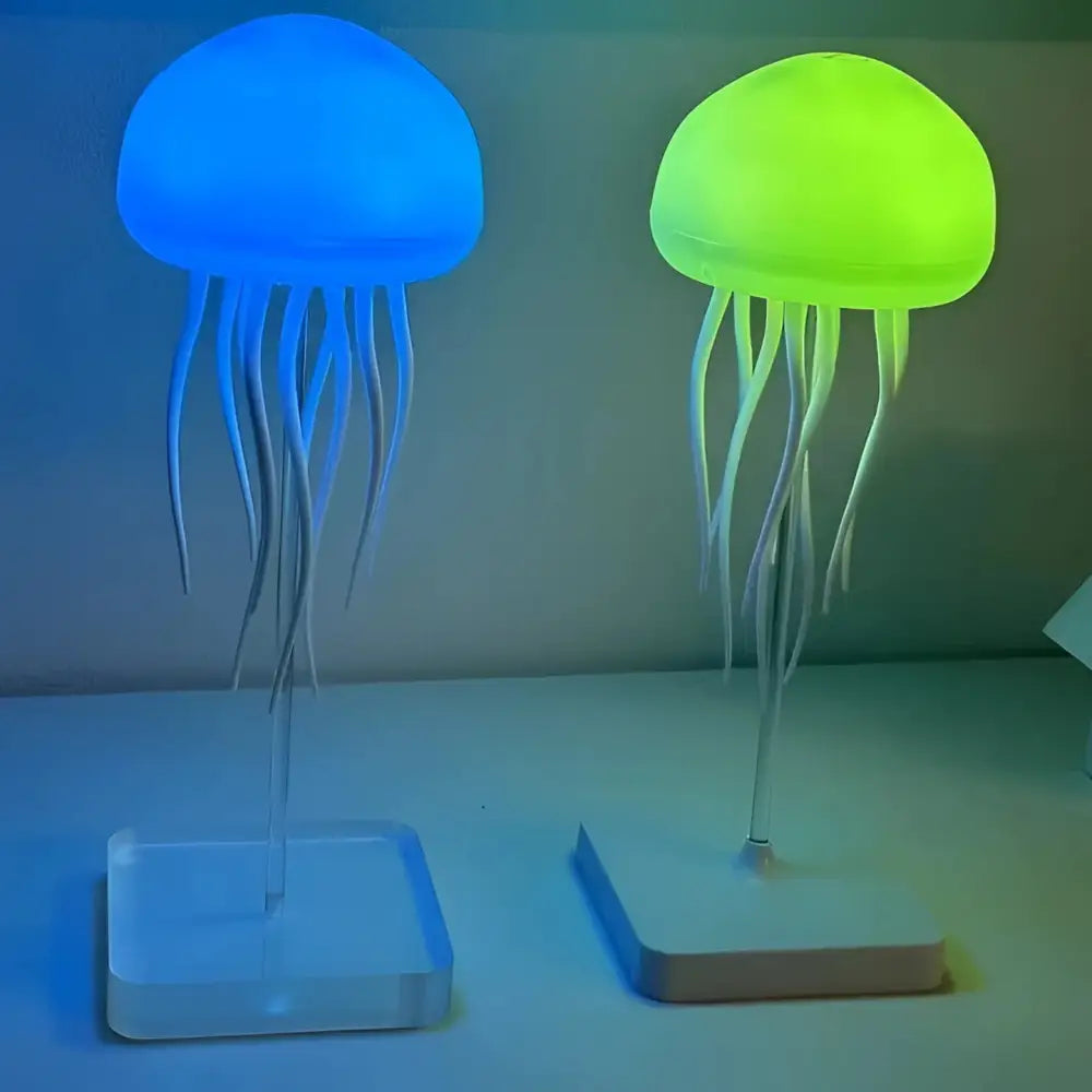 Intelligent Voice-Controlled Jellyfish Lamp Floating Atmosphere Light Creative Night Light Smart Touch Feet Colorful