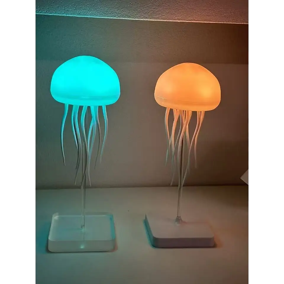 Intelligent Voice-Controlled Jellyfish Lamp Floating Atmosphere Light Creative Night Light Smart Touch Feet Colorful