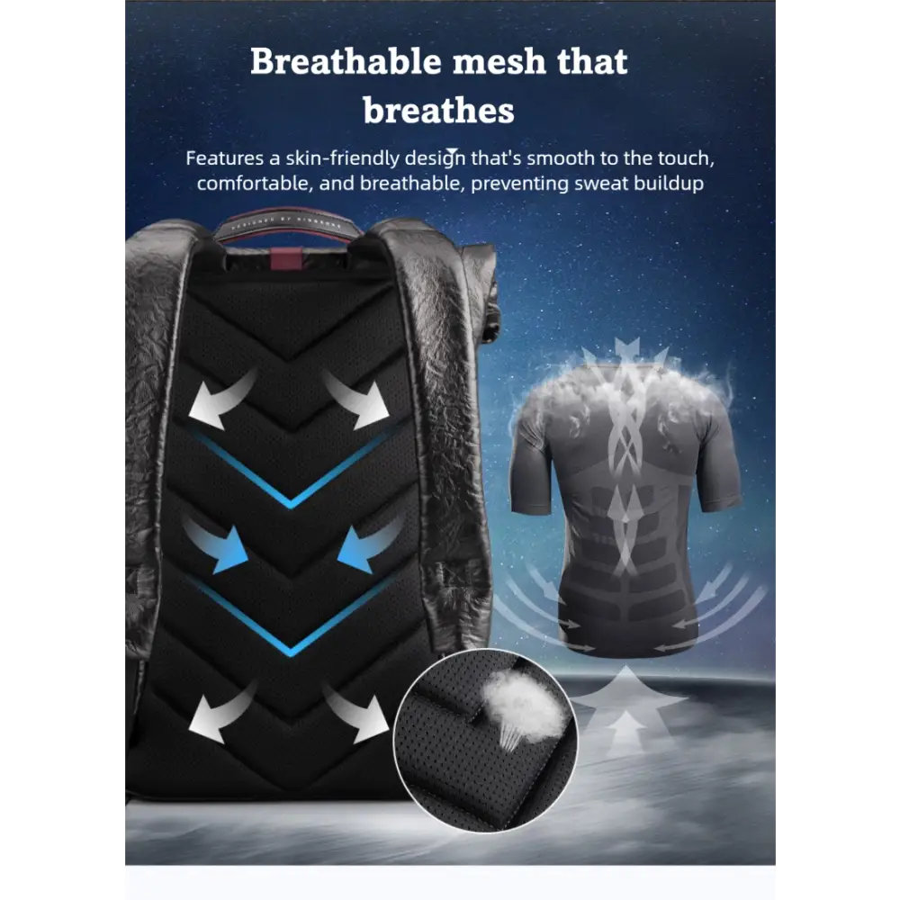 Jinshengsi New Men’s Backpack European and American Retro Trend Waterproof Foldable Sports Backpack for College