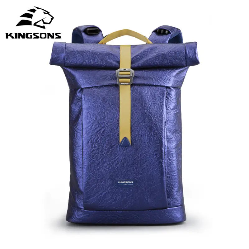Jinshengsi New Men’s Backpack European and American Retro Trend Waterproof Foldable Sports Backpack for College