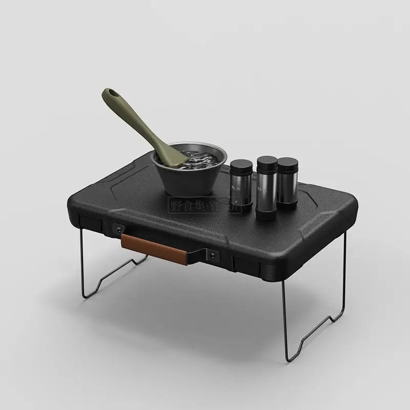 Magic Outdoor BBQ Tool Box Kitchenware Portable Set Camping Cutting Board Peeler Picnic Cooking - Army Green