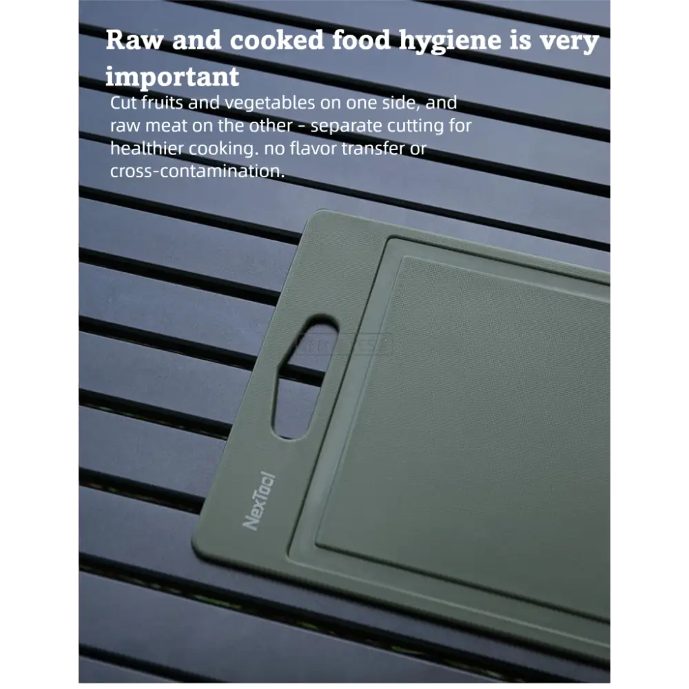 Magic Outdoor BBQ Tool Box Kitchenware Portable Set Camping Cutting Board Peeler Picnic Cooking - Army Green