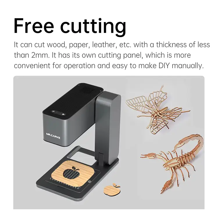 Mini Laser Engraving Machine | Small Marking Machine for Bamboo Wood & Paper - Electronics