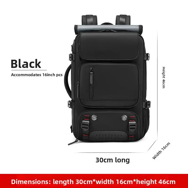 Multi-Color Backpack | Travel Commuter and Laptop Bag for Work & Daily - black / 18 Inches - Backpacks