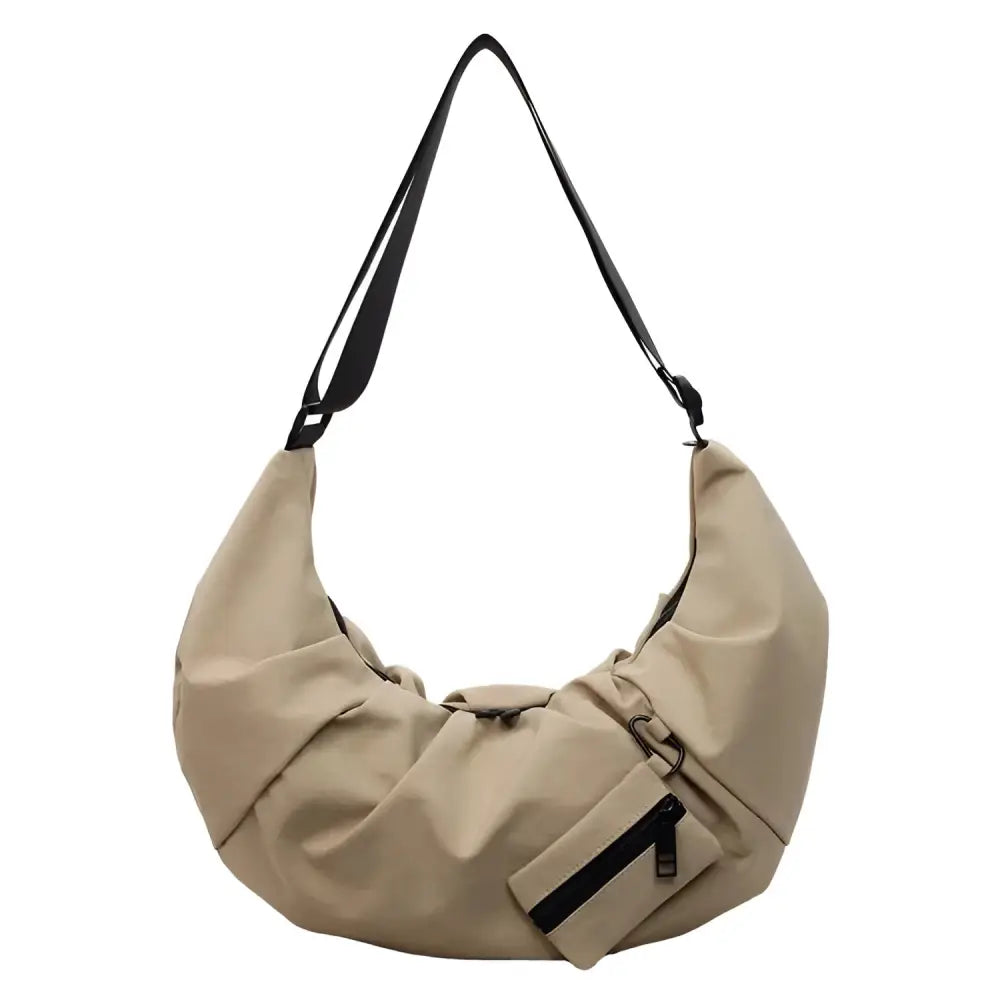 Nylon Zipper Women’s Bag One Size Shoulder Bag for Women - Khaki / Free size - Fashion / Women’s Bags / Shoulder & Tote