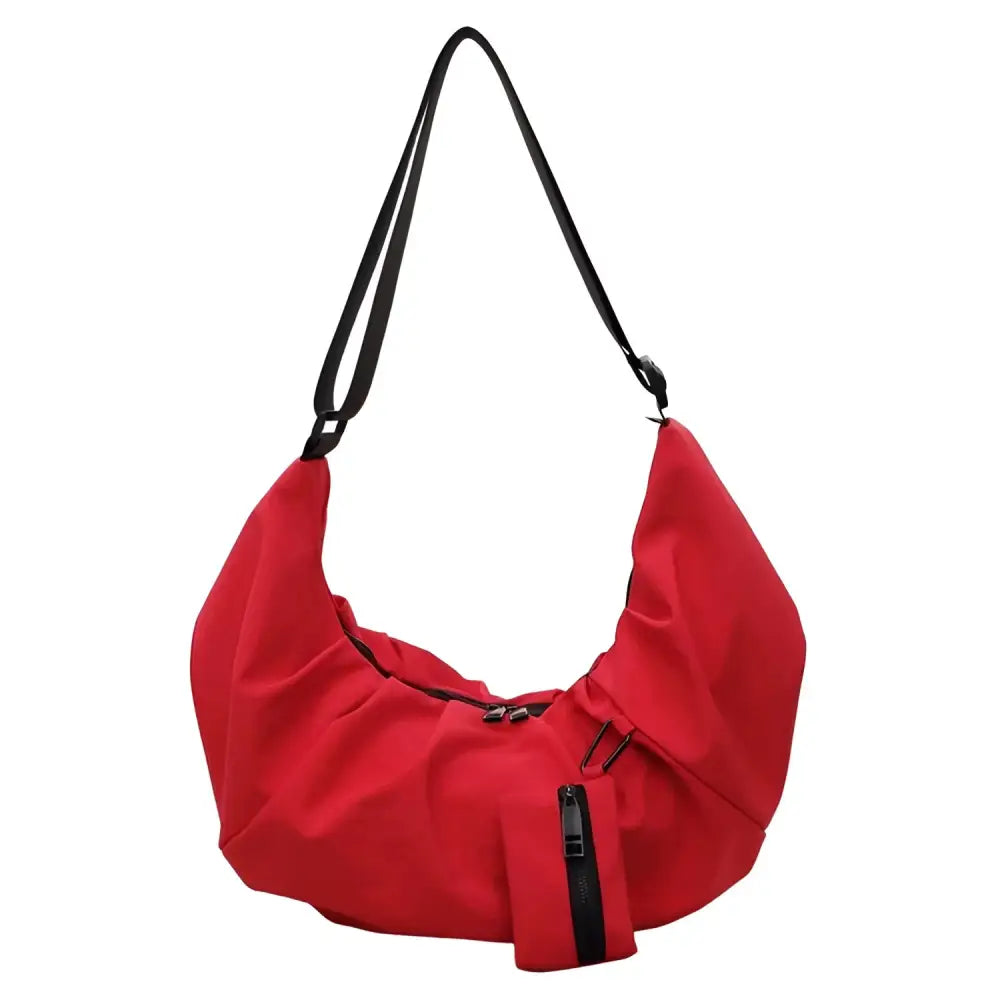 Nylon Zipper Women’s Bag One Size Shoulder Bag for Women - Red / Free size - Fashion / Women’s Bags / Shoulder & Tote