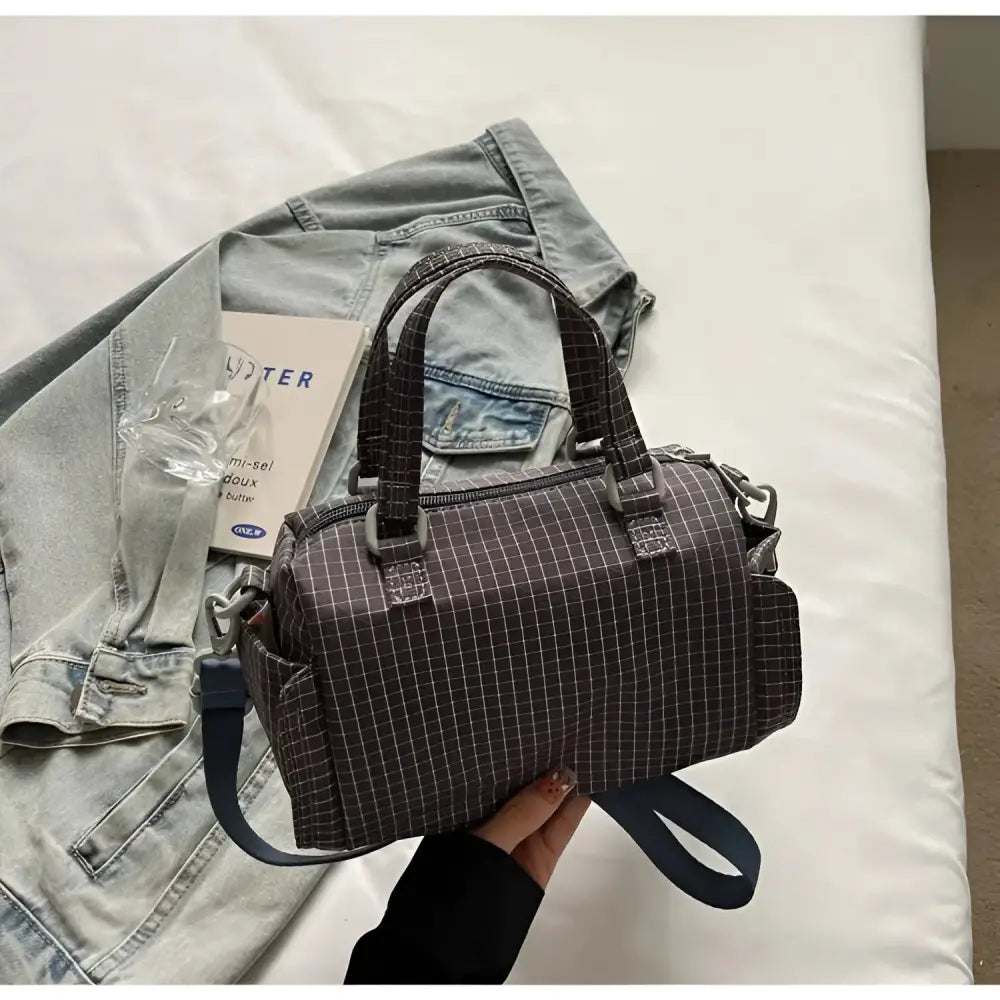 Nylon Zipper Women’s Bag One Size Shoulder Bag Spring 2025 - Gray / Free size - Fashion / Women’s Bags / Shoulder &