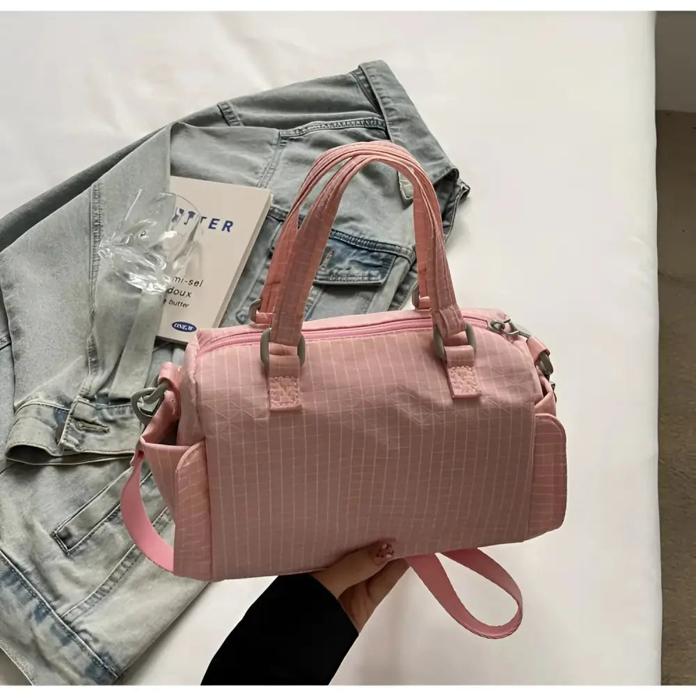 Nylon Zipper Women’s Bag One Size Shoulder Bag Spring 2025 - Pink / Free size - Fashion / Women’s Bags / Shoulder &