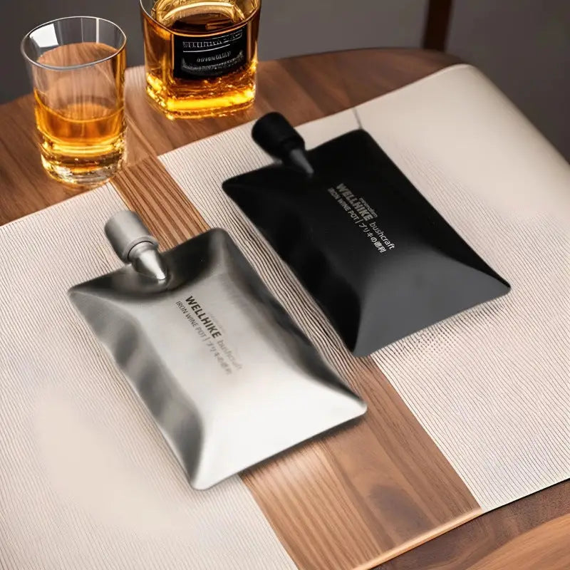 Outdoor 304 Stainless Steel 6oz Portable Hip Flask | Camping Cycling & Travel Drinkware - Outdoor & Survival Gear