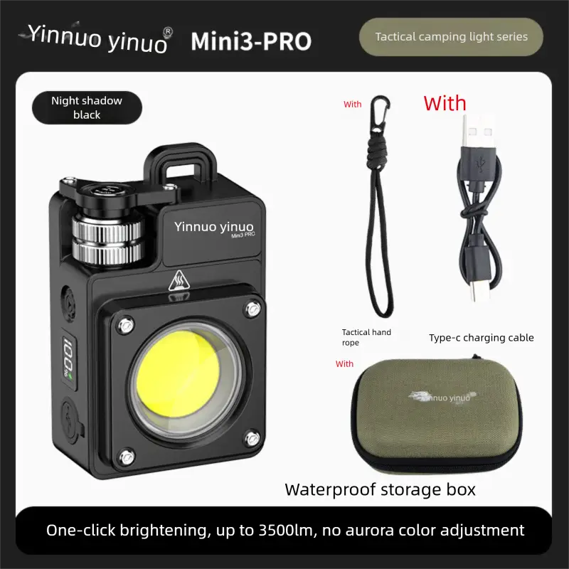 Outdoor Camping Light Campsite Light Tactical Long Battery Life Tent Light Camping Main Light Super Bright