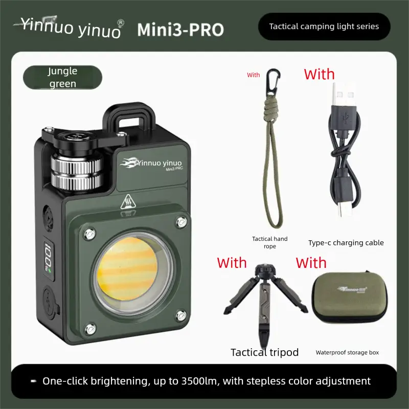 Outdoor Camping Light Campsite Light Tactical Long Battery Life Tent Light Camping Main Light Super Bright - MINI3-PRO