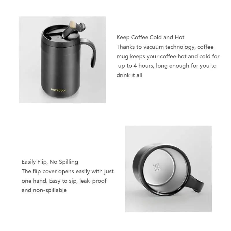 Outdoor Portable Pour-Over Coffee Cup Set – Stainless Steel Insulated Travel Mug for Home & Travel - Outdoor & Survival