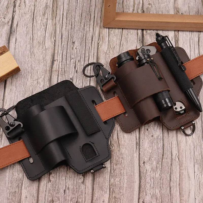 Outdoor Survival Tool Holster – PU Leather & Cowhide - Outdoor & Survival Gear / Tool Holsters & Sheaths