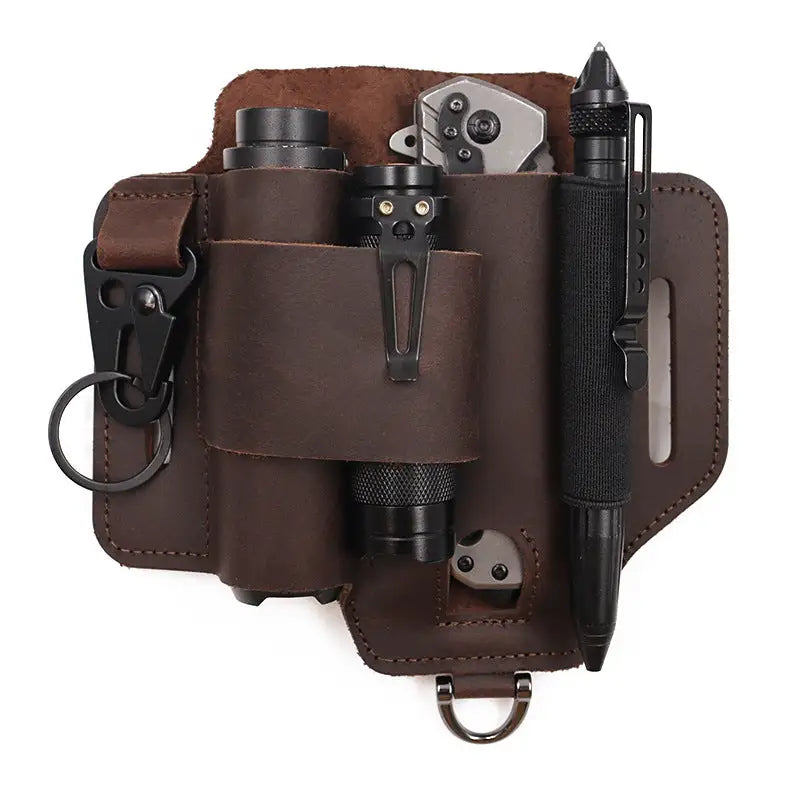Outdoor Survival Tool Holster – PU Leather & Cowhide - Outdoor & Survival Gear / Tool Holsters & Sheaths