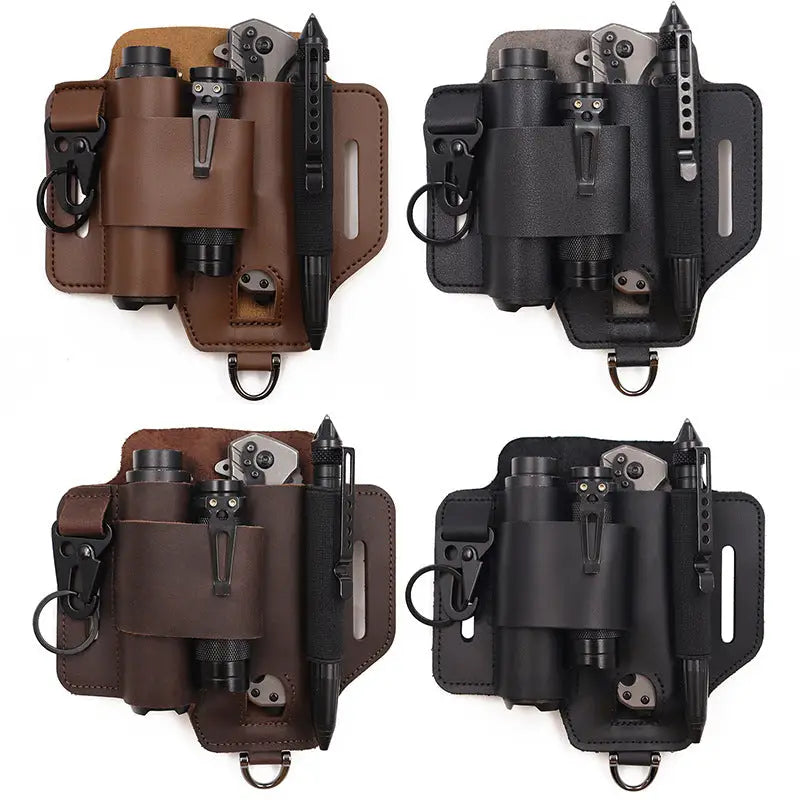 Outdoor Survival Tool Holster – PU Leather & Cowhide - Outdoor & Survival Gear / Tool Holsters & Sheaths