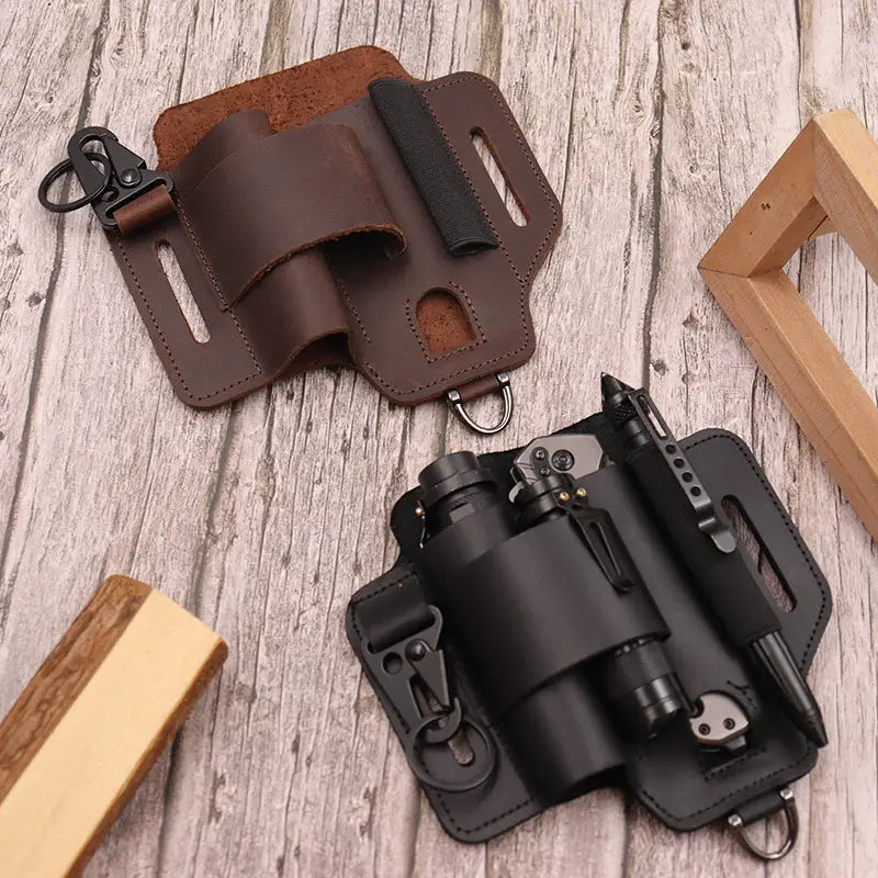 Outdoor Survival Tool Holster – PU Leather & Cowhide - Outdoor & Survival Gear / Tool Holsters & Sheaths