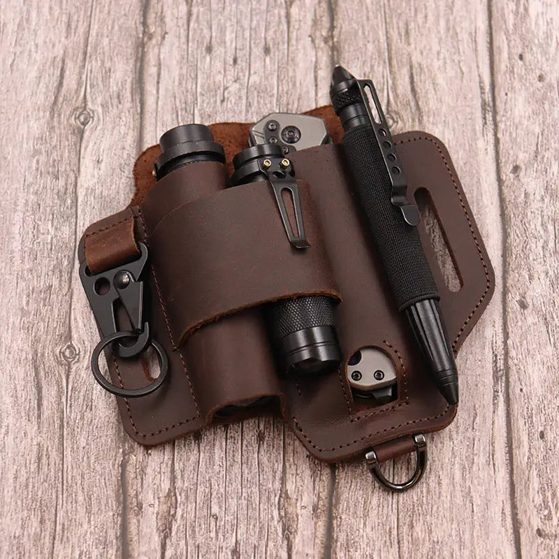 Outdoor Survival Tool Holster – PU Leather & Cowhide - Outdoor & Survival Gear / Tool Holsters & Sheaths