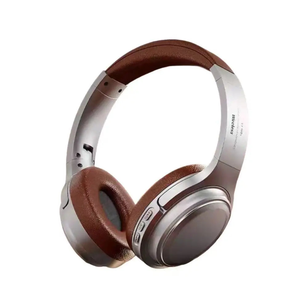 Retro Bluetooth Over-Ear Headphones | Wireless Metal Design Long Battery Life for Sports & Travel - Electronics
