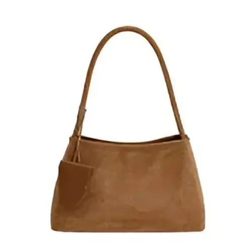 Single Shoulder Bag Small Square Bag PU Women’s Bag One Size Sewing Line - Brown / Free size - Fashion / Women’s Bags