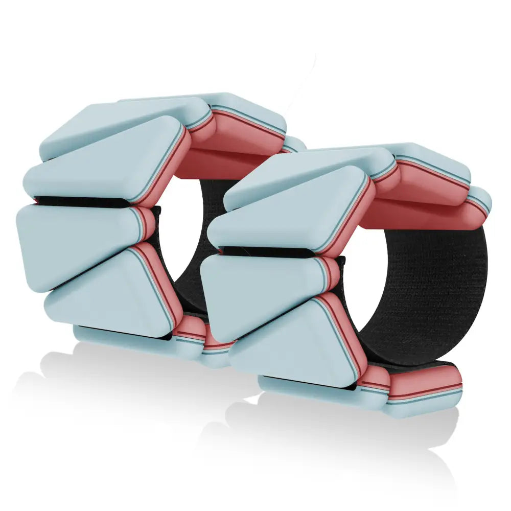 Two-tone Weighted Wristband Silicone Wrist and Ankle Strength Training Lead Block Invisible Equipment - Mint Green Pair